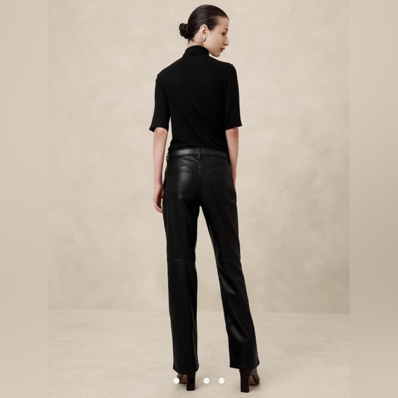 Banana Republic | Bootcut Fit Pleather Pants - Picture 2 of 9